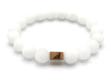 all white beaded bracelet rose gold brync men women black jewelry company