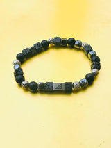 Brync Black silver lava Beaded Bracelet Hematite Men Women Black Owned Beaded Bracelet premium jewelry premium bracelets mens beaded bracelets gemstone bracelet beaded bracelets for women bracelet with stones stone bead bracelets custom beaded bracelets color bead bracelets popular beaded bracelets designer bracelet tuxedo beaded bracelet; popular beaded bracelet; match jordans; panda bracelet