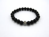 Brync Black Men Women Beaded Bracelet Necklace Handmade