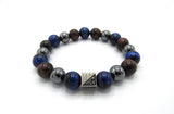Brync Red Tiger Eye Blue Men Women Beaded Bracelet Black Owned Jewelry Brand Howard Gifts premium jewelry premium bracelets mens beaded bracelets gemstone bracelet beaded bracelets for women bracelet with stones stone bead bracelets custom beaded bracelets color bead bracelets popular beaded bracelets designer bracelet for tuxedo; bracelet for men; popular beaded bracelet; jordans