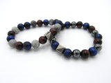 Brync Red Tiger Eye Blue Men Women Beaded Bracelet Black Owned Jewelry Grey Brand Howard Gifts Homecoming