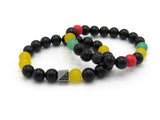 Brync Black Red Green yellow Men Women Beaded Bracelet Black Owned Jewelry Brand Juneteenth