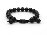 Brync All Black men women beach beaded bracelet premium jewelry premium bracelets mens beaded bracelets gemstone bracelet beaded bracelets for women bracelet with stones stone bead bracelets custom beaded bracelets color bead bracelets popular beaded bracelets designer bracelet tuxedo bracelet slipknot bracelet; bracelet for men; popular beaded bracelet