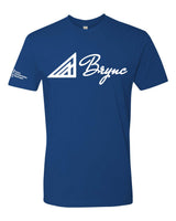 Brync Men Women Royal Blue White Shirt