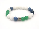 luxury beaded bracelet black white green. the perfect Christmas gift for men women black owned jewelry company