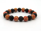 Brync Orange Black Men Women Beaded Bracelet san francisco giants fans christmas birthday valentine's day gift