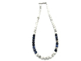 Brync White Blue Women Men Beaded Necklace Handmade best top Black owned jewelry brand sweetest day