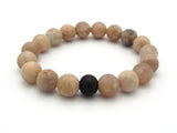 Brync Matte Moonstone Men Women Beaded Bracelet Mother's day