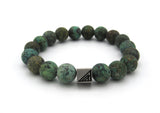 Brync Forest Green Brown Tan Beige multi-colored Men Women Beaded Bracelet Handmade; bracelet for men