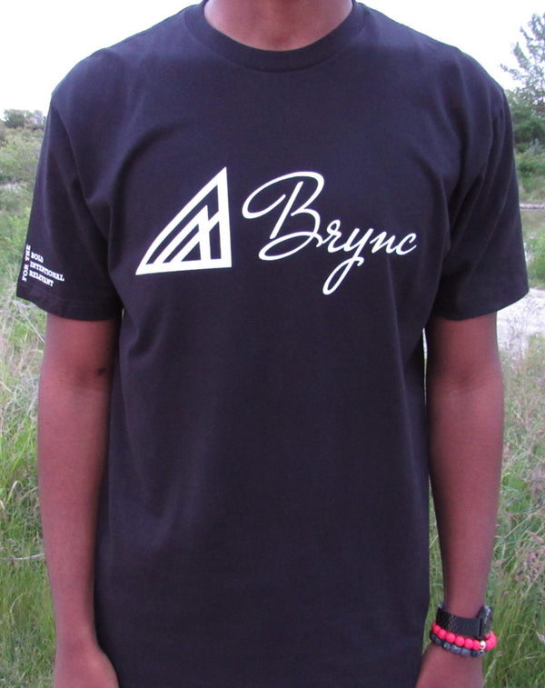 Brync Men Women white Black Shirt Black Owned Fashion Brand