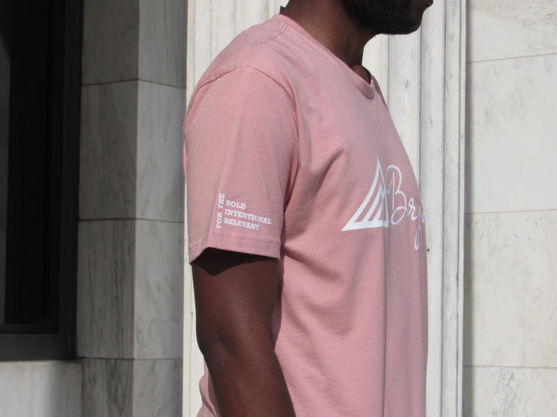 Brync Men Women pink white Shirt