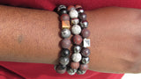 Brync Burgundy Maroon Men Women Beaded Bracelet Black Owned Tennessee Texas University