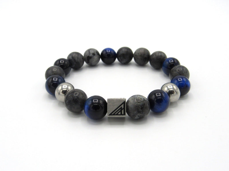 Brync Blue Men Women Grey Stainless Steel Bracelet Black Owned Jewelry Brand top selling beaded bracelet