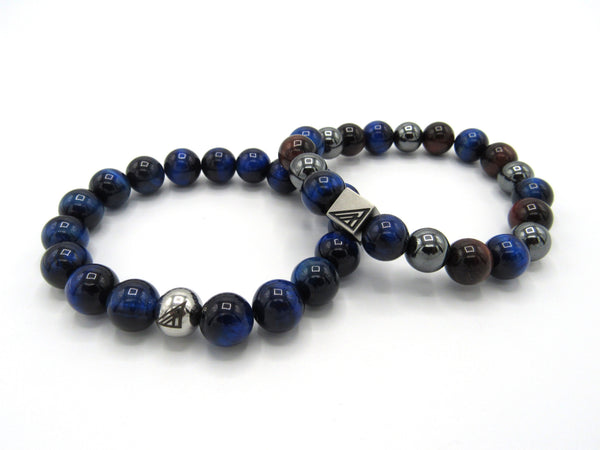 Brync Tiger Red Eye Blue Men Women Beaded Bracelet Black Owned Jewelry Brand Homecoming Gifts  boho-chic