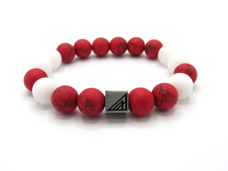 Brync Red White Beaded Bracelet Men Women Kappa DST hbcu delaware knoxville bills premium jewelry premium bracelets mens beaded bracelets gemstone bracelet beaded bracelets for women bracelet with stones stone bead bracelets custom beaded bracelets color bead bracelets popular beaded bracelets designer bracelet; store jewelry store; popular beaded bracelet; match jordans