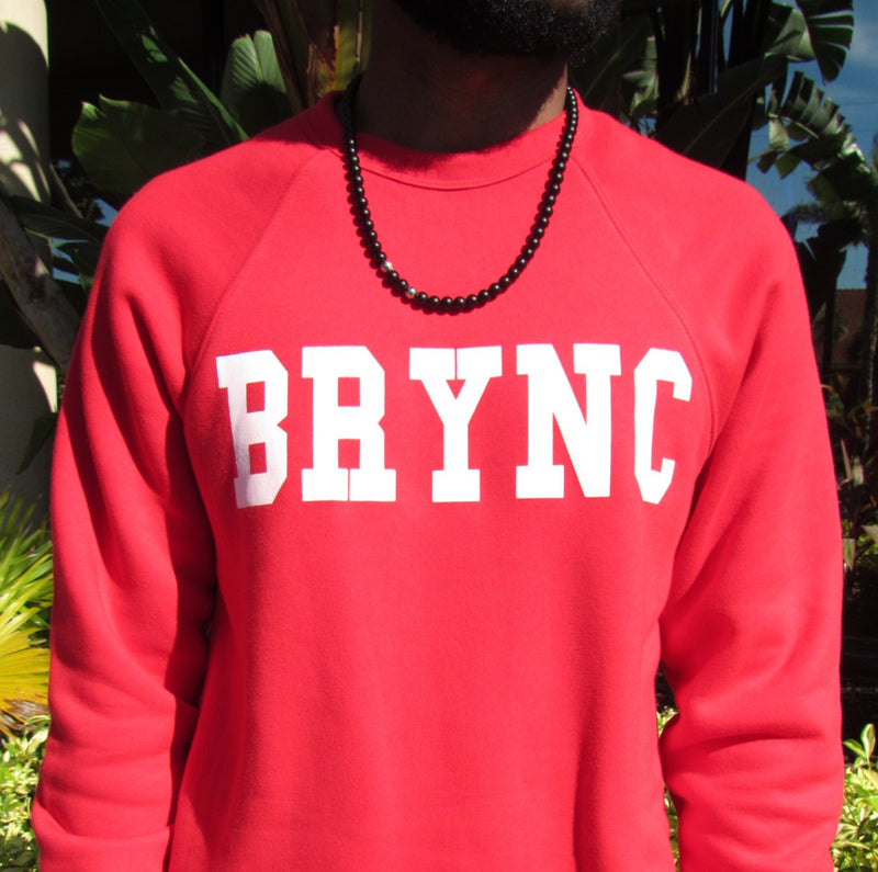 Brync Men Women white Red sweatShirt Black Owned Fashion Brand