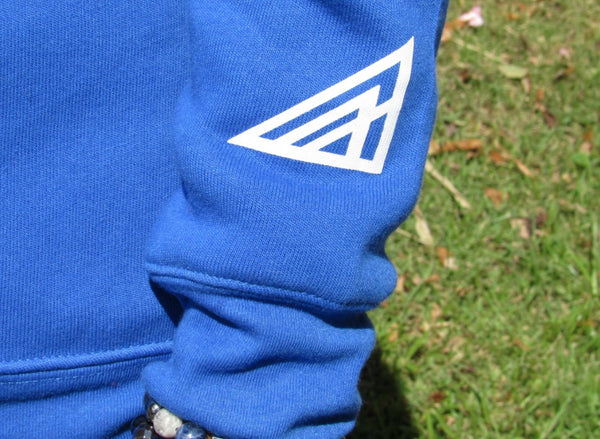Brync Men Women white royal blue sweatShirt Black Owned Fashion Brand