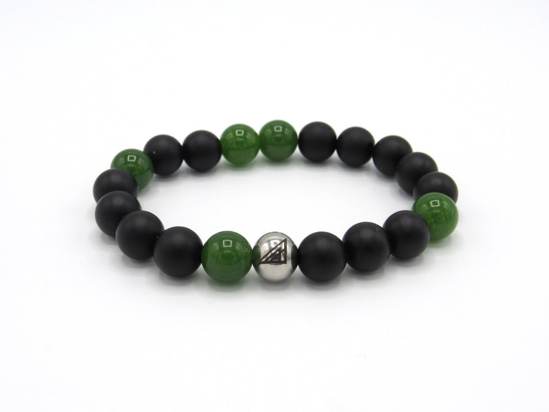 Black Jade Beaded Bracelet Brync