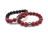 Brync Black Red Beaded Bracelet Men Women Valentine's day gift how to wear beaded bracelets beaded bracelets in style top selling beaded bracelet boho-chic