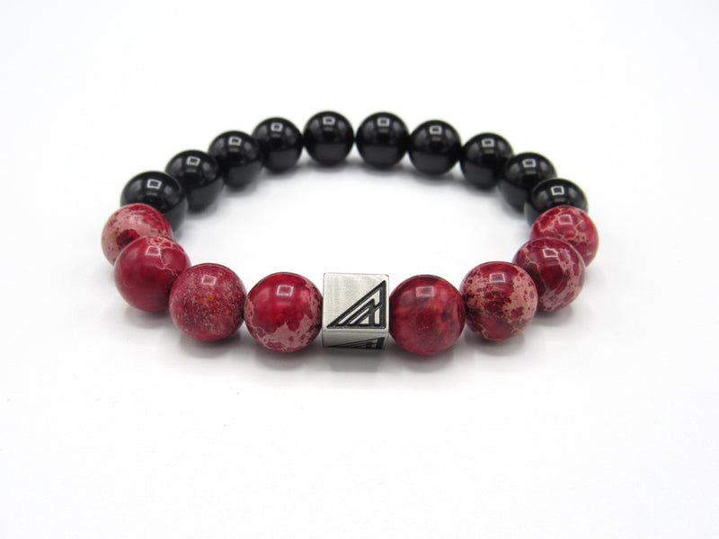 Brync Red Black Men Women Beaded Bracelet valentine's Day black owned business gifts