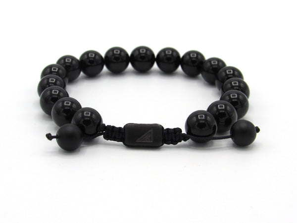 Brync All Black men women beach beaded bracelet premium jewelry premium bracelets mens beaded bracelets gemstone bracelet beaded bracelets for women bracelet with stones stone bead bracelets custom beaded bracelets  color bead bracelets popular beaded bracelets designer bracelet tuxedo bracelet slipknot bracelet; bracelet for men; popular beaded bracelet