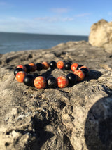 Brync Orange Black Men Women Beaded Bracelet Brync Orange Black Men Women Beaded Bracelet san francisco giants fans christmas birthday valentine's day gift