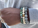 how to wear beaded bracelets beaded bracelets in style  green aqua turquoise beaded  bracelets for Men women